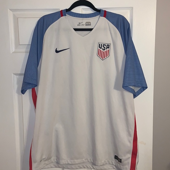 Nike | Shirts | Nike Usa Mens Soccer Jersey Authentic Replica Size Xxl